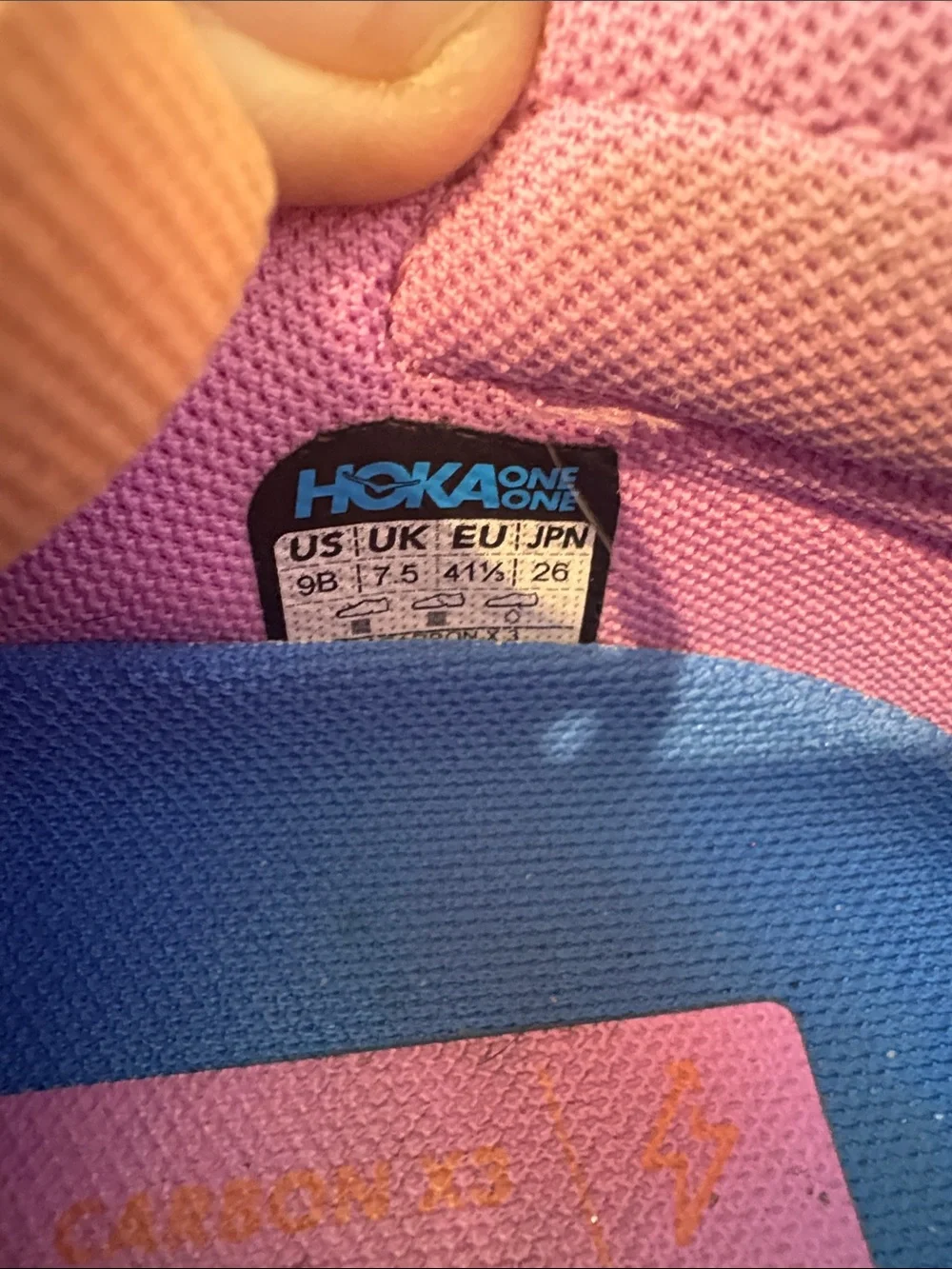Hoka Women's Pink & Yellow Athletic Running Shoes with Blue Accents